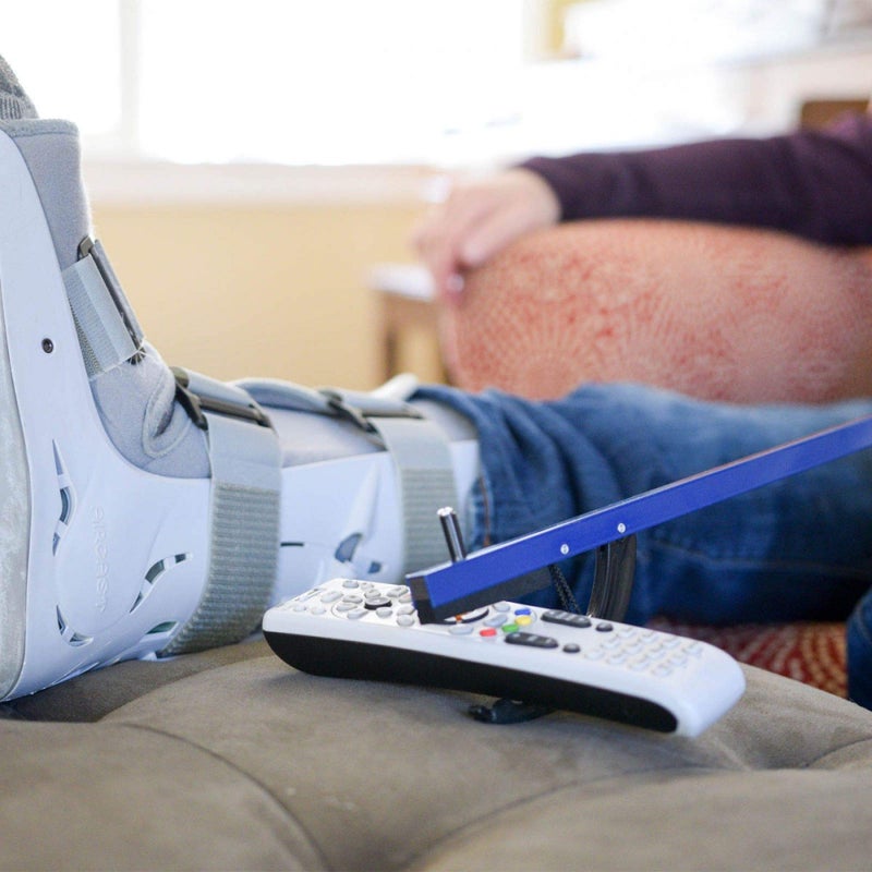 Sammons Preston Reacher, Blue, 26 Inch, Grabber Reacher Tool, Lightweight Trash Picker Grabber & Garden Nabber, Handy Aluminum Picker Up Tool & Reaching Claw, Portable Reaching Assist & Dressing Tool - Image 1